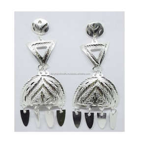 Pendientes bordados de la India para mujer, joyería de moda, multicolor - Product Image 4