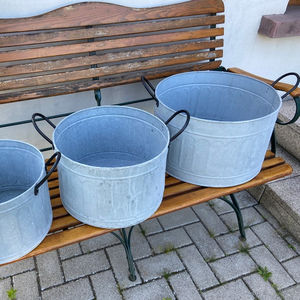 Plantadores galvanizados para comercio de jardín - Product Image 1