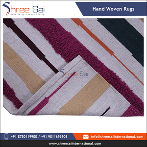 Fabricant indien 100% coton matériel fait à la main brodé usage domestique tapis tissés à vendre au prix le plus bas - Product Image 4