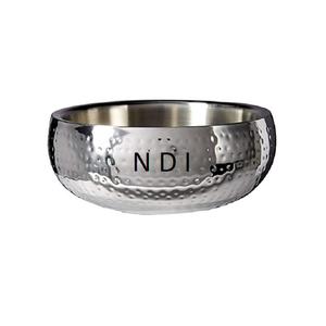 Vaisselle Décoration Durable Brillant Poli Finition Salade Bol À Mélanger Conception Martelée Fruits Bol De Service - Product Image 1