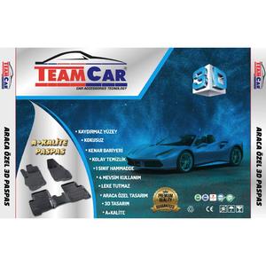 แผ่นรองพื้นรถยนต์ Teamcar สำหรับ BMW ซีรีส์ 3 F30 ปี 2011 และซีรีส์ X  กันลื่น ไร้กลิ่น 3 มิติ สำหรับพื้นท้ายรถ 5 ชิ้น สีดำ - Product Image 5
