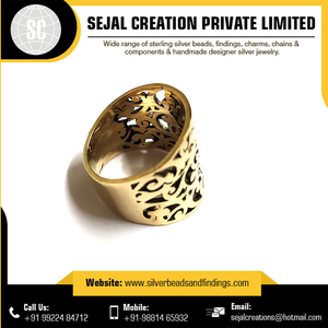 Anillos chapados en oro Tribal de Plata de Ley 925, oro de 14 quilates, oro de 18 quilates, barra de piedra cortada, ajuste de corazón, compromiso de aniversario de boda - Product Image 2