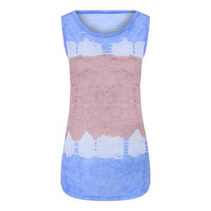 2025 nuevas mujeres personalizadas de alta calidad para mujeres última moda Tie Dye ropa para correr camisetas sin mangas sublimación camiseta sin mangas para chico - Product Image 1