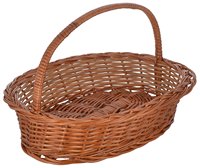 Panier de rangement en osier carré pour la maison, best-seller en gros, petit panier à pain et à fruits avec poignée, panier de pique-nique