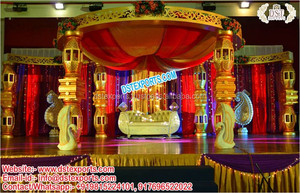 Taj Mahal งานแต่งงาน Mandap ลอนดอนแบบดั้งเดิมงานแต่งงานกลางแจ้ง Raj Mahal Mandap Royal Rajwada Palace งานแต่งงาน Mandap - Product Image 6