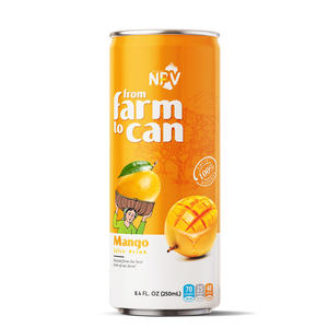 Meilleures ventes en gros, marque NPV, boisson au jus de mangue pur en canette de 250 ml, prix d'entreprise pour l'exportation, MOQ faible - Product Image 1
