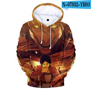 Sudadera con Capucha de Invierno para Hombre con Cierre y Diseño de Ataque a los Titanes, 100% Poliéster Fleece - Product Image 5