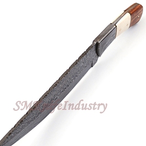 Juego de cuchillos de chef de cocina de Damasco hechos a mano personalizados Hoja de acero inoxidable de estilo único con cubierta de cuero - Product Image 6