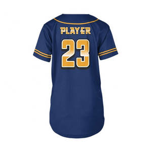 Maillot de Baseball à manches courtes pour femmes, uniforme 100% polyester, impression par Sublimation personnalisée, bon marché, vente en gros, nouvelle collection - Product Image 2