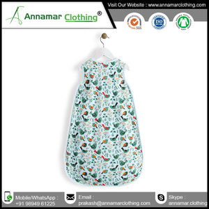 Saco de dormir de bebé de diseño personalizado fabricante India 100 saco de dormir de bebé de algodón orgánico con personalización tiene certificado - Product Image 2