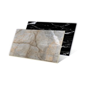Carreaux de porcelaine de décoration extérieure vitrifiés émaillés entièrement polis d'aspect de marbre naturel 600x1200mm pour la maison luxueuse. - Product Image 1