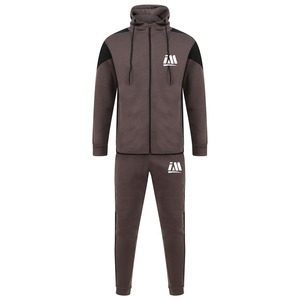 New Arrival Factory Sale Gym Wear Homme Stripe Sports Track Suit Hooded Men's Jogging Suit Blank Sweatsuit Set With 3 Side Panel - Product Image 1