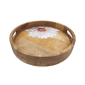 ถาดเสิร์ฟอาหารทรงรีทำจากไม้หรูหราเสริฟจานและจานสไตล์โมเดิร์นถาดเสิร์ฟแฮนด์เมด - Product Image 3