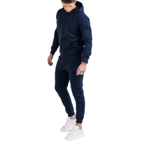 Ensemble de survêtement 2 pièces pour hommes, sweat-shirt à manches longues et fermeture éclair, ensemble de pantalon de survêtement de jogging taille haute