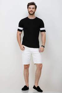 2025 camiseta de Fitness informal Unisex personalizada 100% poliéster gimnasio correr Slim Fit Oversize hombres verano moda desgaste tejido de punto - Product Image 5