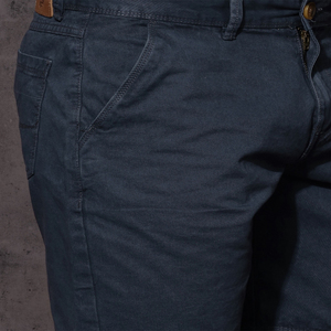 Men's Summer Solid Spandex/Polyester Quick Dry Anti-wrinkle <b>Elastic</b> <b>Waist</b> Casual <b>Chino</b> <b>Shorts</b> for Young Men - Product Image 5