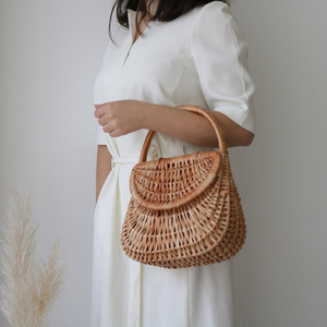 Sac en osier et de paille pour femme, panier Gondola, sac de paille, bourse de marché, sac de paillettes - Product Image 1