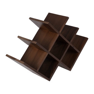 Elegant 6-Bottle Acacia Wooden Wine <b>Rack</b> Coolers & Chillers for <b>Bar</b> Restaurant Hotel Home Decor Parties Bottle Holder - Product Image 3