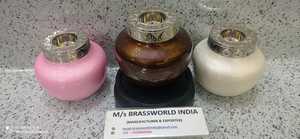 TROIS COULEURS DIFFÉRENTES DE LA LUMIÈRE DES BOUGIES DE CRÉMATION URNE FUNÉRAIRE BRASSWORLD INDE - Product Image 5