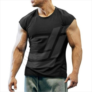 Wholesale <b>Mens</b> Plain Singlet Custom logo Cotton Polyester Breathable tank Tops <b>Underwear</b> Undershirts <b>Mens</b> Vests - Product Image 6