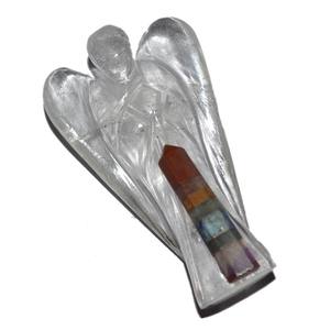 คริสตัลควอตซ์เทวดากับจรวดจักรจุด | ขายส่งแองเจิลพลอย - Product Image 1