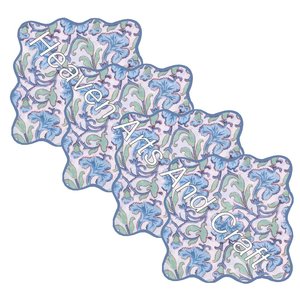 Juego de servilletas Vieiras de mesa impresas en bloque de mano de algodón 100% algodón hecho de calidad superior servilleta de mesa dobladillo puntada bloque de mano indio - Product Image 2