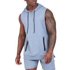 Débardeurs de sport pour hommes grande taille personnalisés de haute qualité, 95% coton 5% élasthanne, coupe ajustée pour la musculation, imprimés - Product Image 4