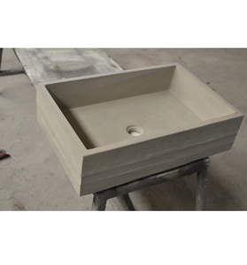 Évier en béton extérieur indépendant à commande au pied 2021 - Product Image 1