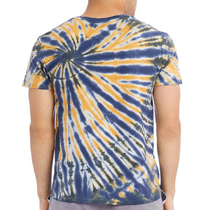 เสื้อยืดผู้ชาย OEM 2021 รุ่นใหม่ทันสมัย ลายมัดย้อม สีชมพูแดง คอกลม ผ้าฝ้าย 100% เสื้อยืดเรียบง่ายสำหรับผู้ชาย/เด็กผู้ชาย - Product Image 5