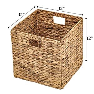 Wholesale Vietnamese Handwoven Collapsible Water Hyacinth Basket Foldable Water Hyacinth Basket <b>Cheap</b> Price - Product Image 6