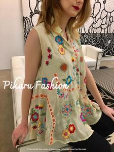 Women's Hoodies & <b>Sweatshirts</b> <b>Floral</b> Embroidered Sleeveless V-neck Fancy Stylish Collage Dresses for Girls - Product Image 2