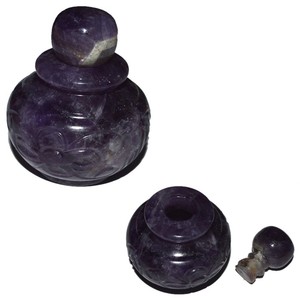 Bouteille de parfum d'améthyste, 1 pièce, bouteille de parfum, pour améthyste, à vendre en ligne - Product Image 1