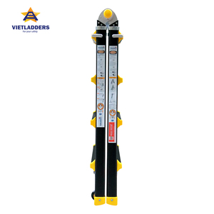 Industrial <b>Foldable</b> Aluminum Alloy Ladders 4 <b>Steps</b> 6FT Extended Height Manual Lock 150kg Capacity <b>Step</b> Ladder Outdoor Warehouse - Product Image 2