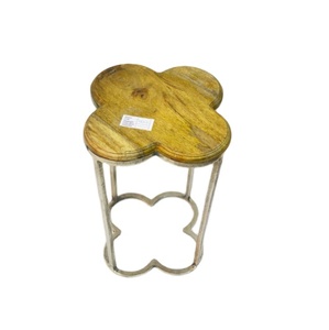 Mesa de centro pequeña de nuevo diseño con tapa de madera para decoración de sala de estar - Product Image 1