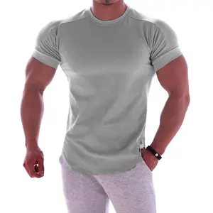 Mens plain Dry Fit Camisas Atacado Gym Workout T-Shirt