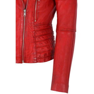 Chaqueta de cuero Pu para mujer, chaqueta de cuero de alta calidad - Product Image 6