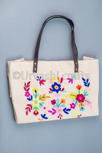 Sacs de plage femme, Collection de sacs brodés à la main indiens, accessoire de styliste à deux poignées, nouvelle Collection 2020 - Product Image 3