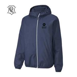 Chaqueta Cortavientos Impermeable Reflectante con Capucha para Hombre, Personalizada, de Lona de Poliéster, para Protección Laboral - Product Image 5