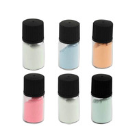 Couleurs phosphorescentes fluorescentes qui brillent dans le noir, pigment bleu vert
