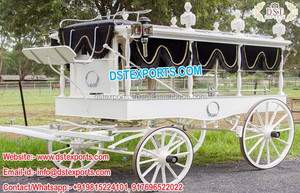 Chariot de cercueil dessiné par cheval noir/corbillard Royal Black Coffin Horse Carriage NZ British Black Horse Drawn Funeral Carriage - Product Image 5