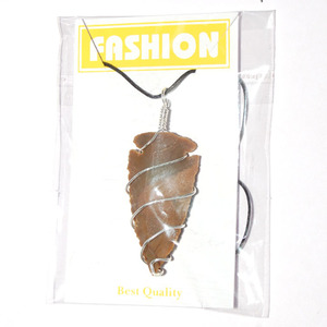 Collier en forme de flèche, accessoire de fil à fil en Agate, vente en gros, - Product Image 1