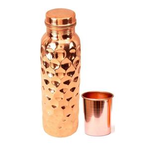 ขวดน้ำสแตนเลสผนังสองชั้นเคลือบทองแดงเคลือบยูวี WLV001-500โลหะอินเดีย - Product Image 4