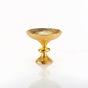 Hot <b>Sale</b> New Arrival Attractive Latest Pattern Most Demanding Solid Metal Surface Texture Gold Luxury Serving Metal Bowl - Product Image 5