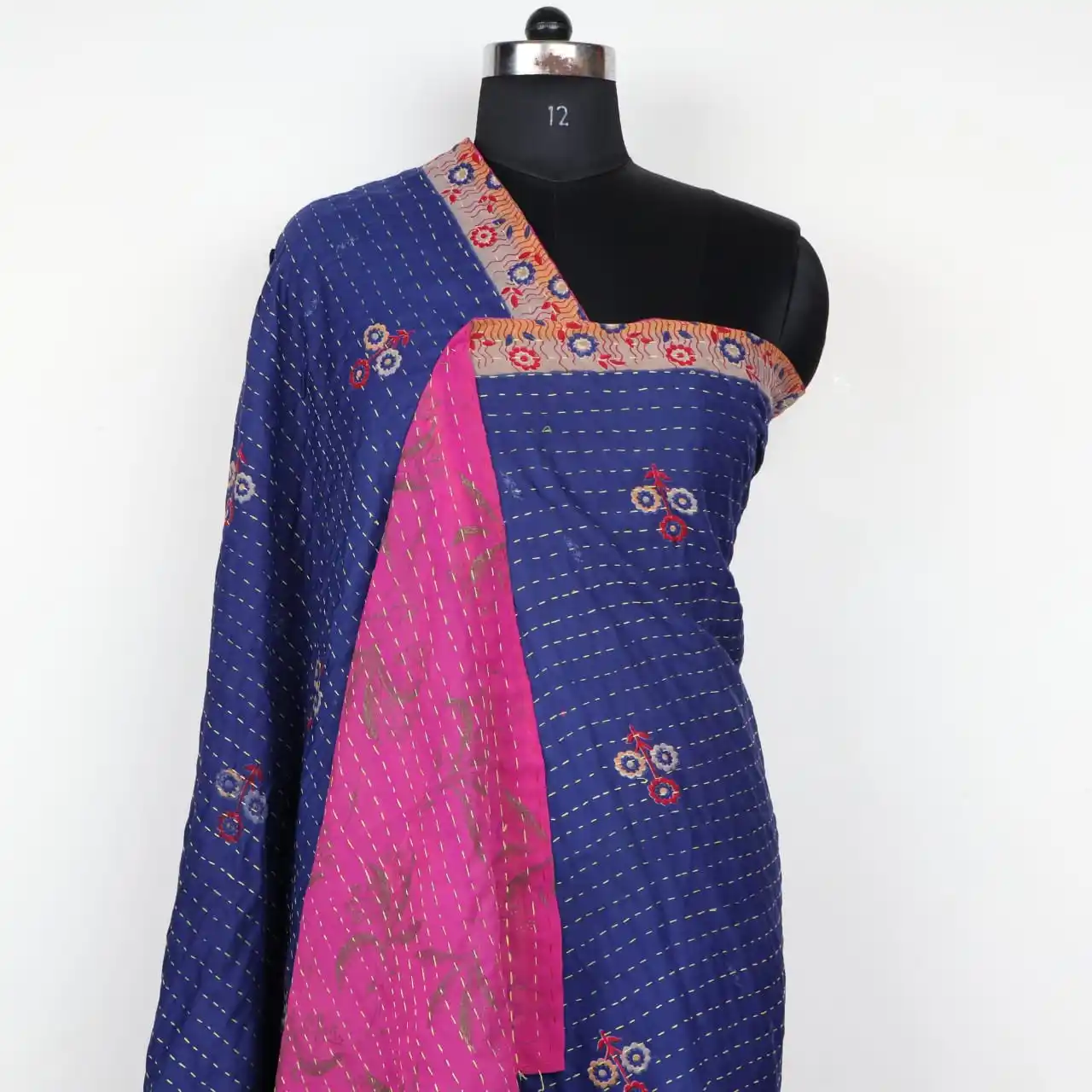 Beautiful Hand Block Printed women's silk sarong