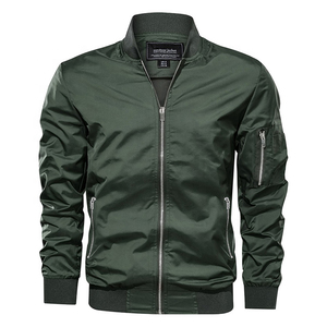 Blouson d'aviateur en cuir PU décontracté unisexe de grande taille avec logo personnalisé hiver imperméable respirant polyester fourrure poche double boutonnage - Product Image 6