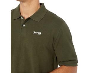 Polo en coton sur mesure pour hommes Double couleur Slim Fit manches courtes t-shirts personnalisés - Product Image 2