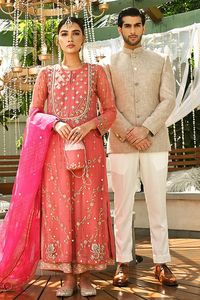 -NEW---Stylish--Long Kurta with Plaazo FOR Party-wear with applique work for Party/ Wedding =2021. - Product Image 2