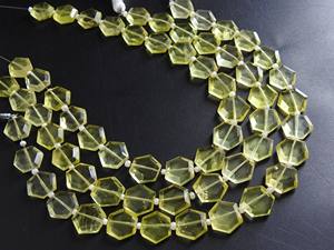 ลูกปัดคริสตัลเหลี่ยมเพชรพลอยควอตซ์มะนาวอัญมณีหลวมสำหรับทำเครื่องประดับมีสีเหลืองทองน้ำเงินหนึ่งเส้น - Product Image 2