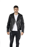 Veste de sport pour homme en laine 100% avec col montant en cuir, longueur régulière, décontractée, respirante, service OEM Valeriano
