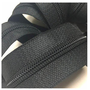 Rollo de cremallera de nailon de cadena larga con cierre automático al por mayor, tipo abierto para zapatos, prendas, bolsas, almohadas, disponible en metal y plástico - Product Image 5